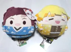 鬼滅の刃 ふわコロリンMサイズ　竈門炭治郎　我妻善逸　ぬいぐるみ