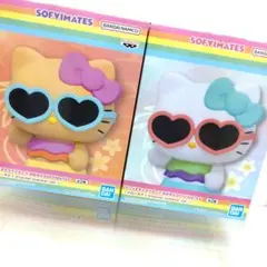 ２種　ハローキティ　トロピカルサマー　水着　ソフビ　未開封　メルカリ便