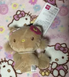 (タグ付き)日焼けキティ チャーミーキティ ぬいぐるみ マスコットキーホルダー