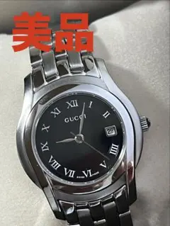 美品】GUCCI 5500M メンズ時計 ブラック文字盤 デイト - メルカリ