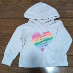 ハートメッセージ フード付きパーカー