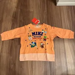 MIKI HOUSE オレンジ 長袖トレーナー 80