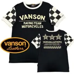美品 VANSON バンソン サーマル ワッフル チェッカー リブ袖 Tシャツのサムネイル