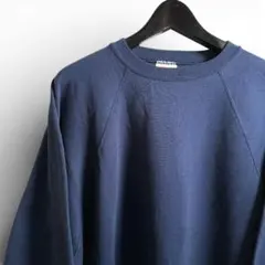 USA 90s VINTAGE Hanes 無地 ネイビー スウェット D12