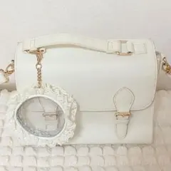 WEGO 痛バ サッチェル痛ショルダー 白 ホワイト 痛バッグ