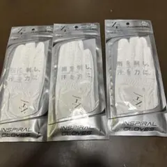 新品未使用　ZEROFIT INPIRAL ゴルフグローブ サイズ23㎝　3枚