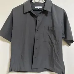 GLOBAL WORK 半袖シャツ 150 ダークグレー　エアカル　ボーイズ