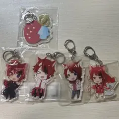 すとぷり 莉犬 STPR アクリルキーホルダー 5個セット