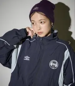 フリークスストア　Umbro フルジップジャケット ネイビー/グレー