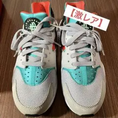 ナイキ エアハラチ　フラットシルバー/ライトクリムゾン/クリアジェイド