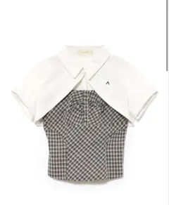 ANDMARY Myra shirt set blue - メルカリ