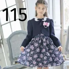 アリサナarisana花柄フォーマルドレスワンピース115にネイビーボレロ