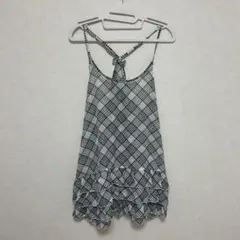 古着 フリルキャミワンピース ガーリー ウィッシュコア