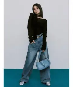 FRAYID フレイアイディー　25ss ハイウエスト　ワイドデニムパンツのサムネイル
