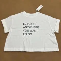 GU GIRLSクロップドグラフィックT 150