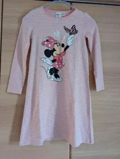 未使用　H&M ミニーマウス ワンピース 122/128　ディズニー　ボーダー