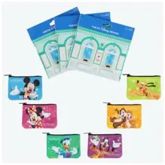 ディズニー チケット風ポーチ ミッキー グーフィー