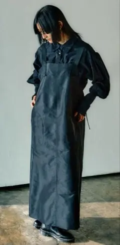 [MODE NORM CORE] タマムシバルーンマキシジャンパースカート　黒