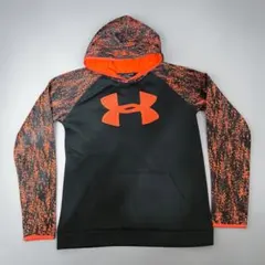アンダーアーマー 160(メンズS相当) コールドギア 裏起毛パーカー 迷彩