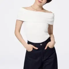 即購入OK❤︎完売品❤︎GU オフショルダーT オフホワイト S