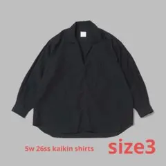 【完売品】5w ゴワットKaikin shirts コットンキュプラ　シャツ　3のサムネイル