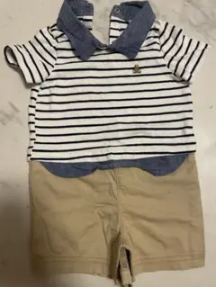 babyGAP ロンパース ボーダー 6-12ヶ月