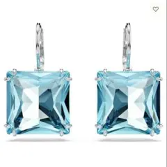 美品 SWAROVSKI Millenia ドロップピアス 水色 スワロフスキー - メルカリ
