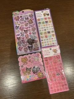 日焼けキティ　シール4点セット