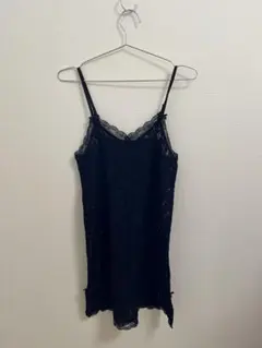 レースキャミワンピース　黒のサムネイル