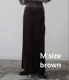 hideka しまむら ベロアナロースカート Mサイズ