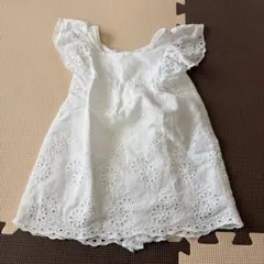 Zara BabyGirl 刺繍入りホワイトドレス 18/24 m ワンピースのサムネイル