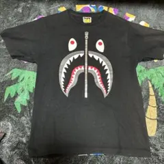 シャークプリント ブラック Tシャツ M