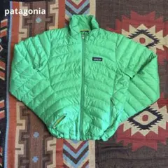 激レアカラー patagonia ダウン マフラー 青 菅田将暉 ALABAMA - メルカリ