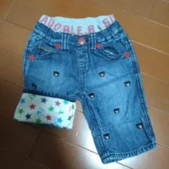 ハーフパンツ　90 80 ダブルビー　ミキハウス　プチベア　ダブルＢ