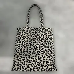 LOWRYSFARM ヒョウ柄 レオパード柄 ポケット付きトートバッグ