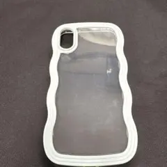 透明 波形デザイン iPhoneケース　XS