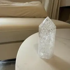 クリスタル 六角柱 約9cm
