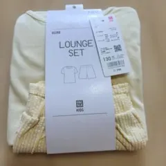 【新品・未使用】UNIQLO ルームセット 130cm イエロー　パジャマのサムネイル