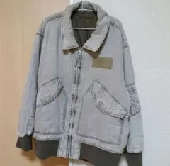 jeanasis(ジーナシス)リバーシブルパファーフライトジャケット(ブルゾン)