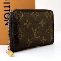 【良品】ルイヴィトン モノグラム ジッピーコインパース ブラウン 茶 小銭入れ