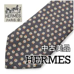 極美品】HERMES エルメス ネクタイ キツネ・ニワトリ柄 7488 IA - メルカリ