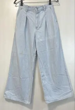 GU ライトデニムワイドパンツ