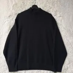 UNIQLO C ローゲージハイネックセーター　L 黒