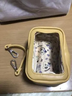 ポムポムプリン 推し カラー ポーチ バッグ コラボ サンリオ ぬいポーチ