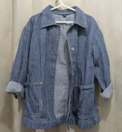 ㉔ UNIQLO デニム ジャケットシャツ 110cm