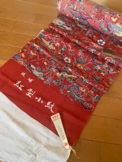 伝統工芸 古渡更紗 着物 赤系 防縮加工 - メルカリ