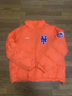 Perushuニューヨーク・メッツ ダウンジャケット オレンジ