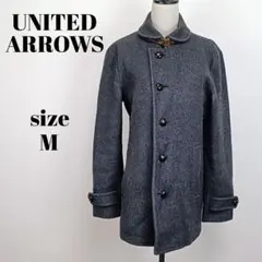 【a2320】ユナイテッドアローズ 美品 ウール メルトン コート M