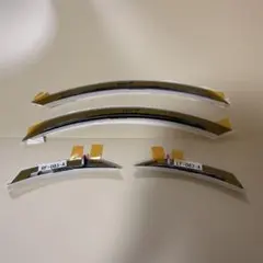 レクサスRCFフェンダーエンブレム左右セットプラチナブラック加工新品