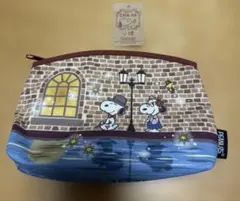 スヌーピー 茶屋　小樽レンガ　ポーチ　美品